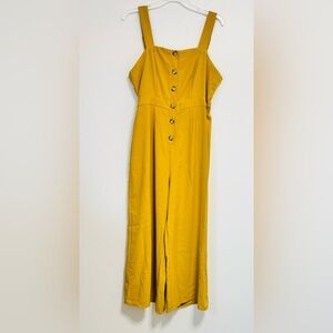 Daytrip Women's Mustard Yellow Jumpsuit Large a Romper